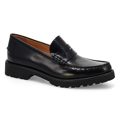 Lds Treena Lug Casual Loafer - Black