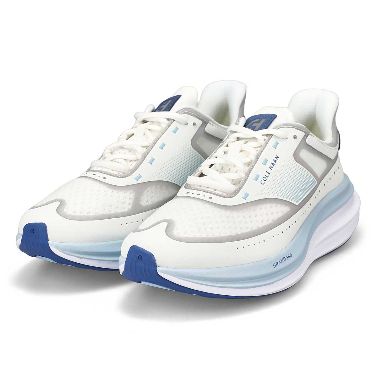 Baskets de performance ØRIGINALGRAND QUADSTAR, blanc optique/micropuce/bleu ciel, femmes