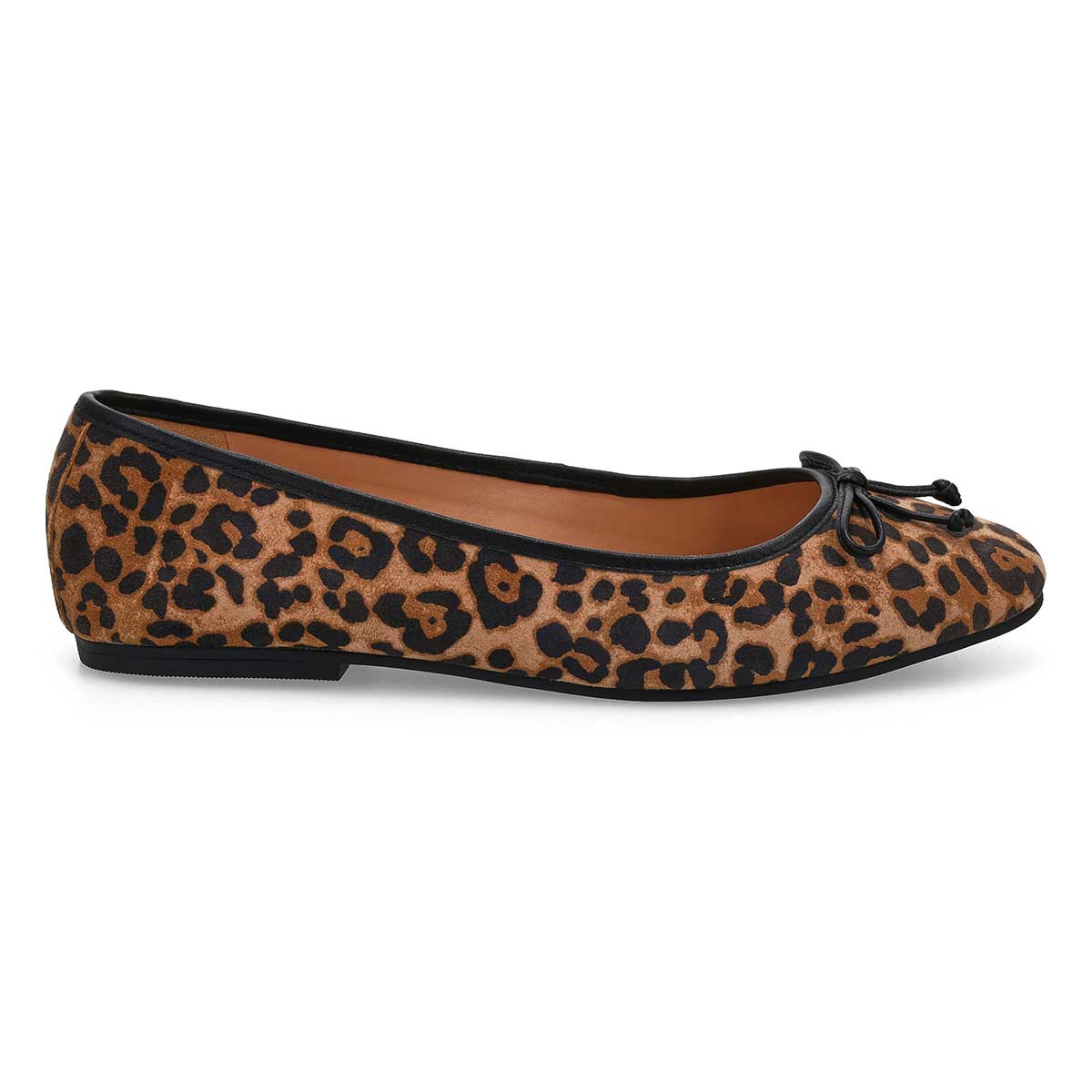 Ballerine en suède doux YARA, léopard, femmes