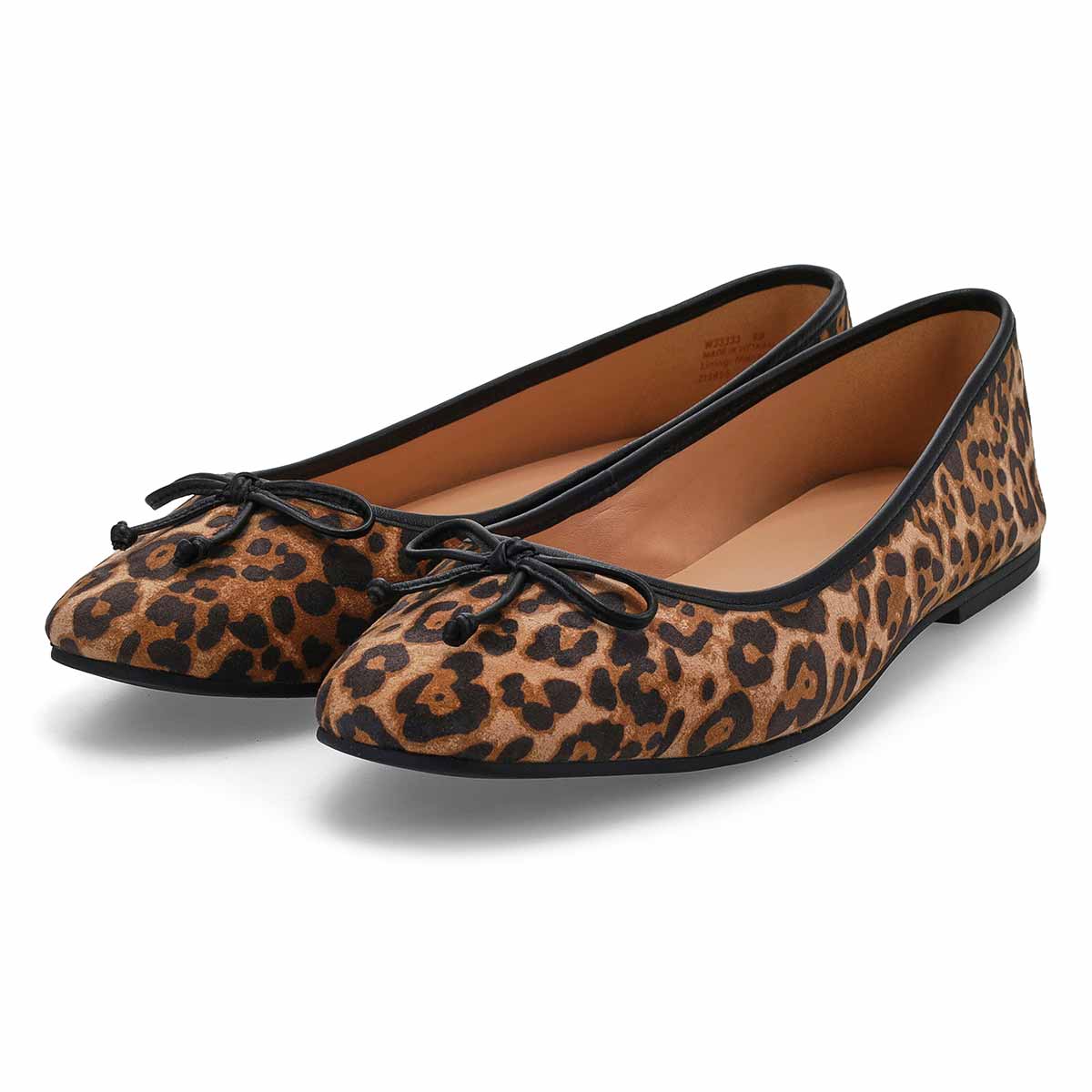 Ballerine en suède doux YARA, léopard, femmes