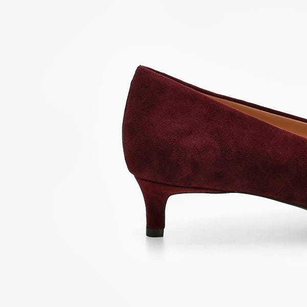 Women's  Go-To Jocelyn Suede Dress Heel - Black Garnet