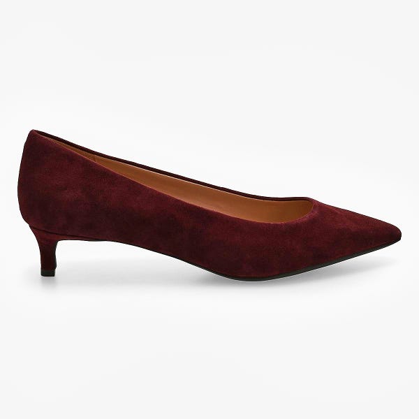 Women's  Go-To Jocelyn Suede Dress Heel - Black Garnet