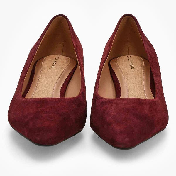 Women's  Go-To Jocelyn Suede Dress Heel - Black Garnet