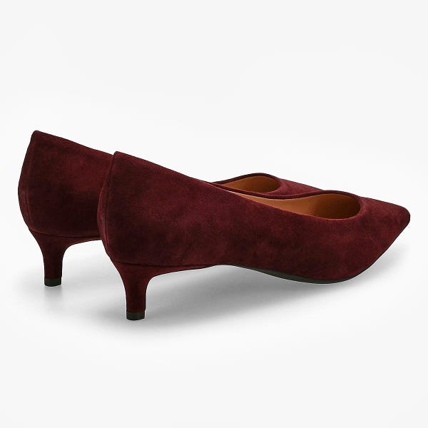 Women's  Go-To Jocelyn Suede Dress Heel - Black Garnet