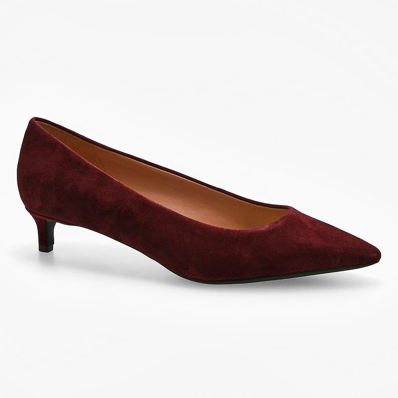 Women's  Go-To Jocelyn Suede Dress Heel - Black Garnet