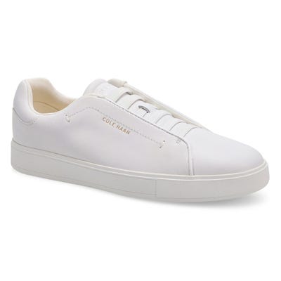 Baskets en cuir à enfiler GRANDPRØ LUXE SLIP ON, blanc, hommes