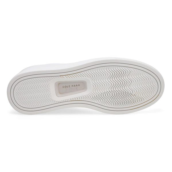 Baskets en cuir à enfiler GRANDPRØ LUXE SLIP ON, blanc, hommes