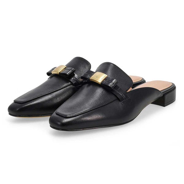 Women's  Pasha Bow Dress Mule - Black