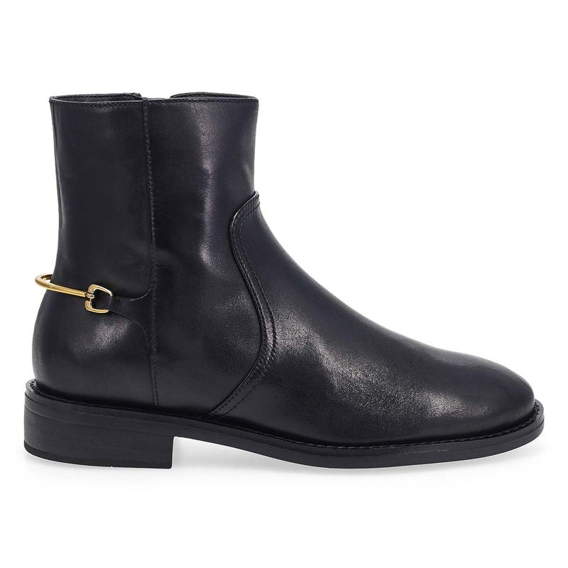 Women's Prue Bit Leather Ankle Boot - Black
