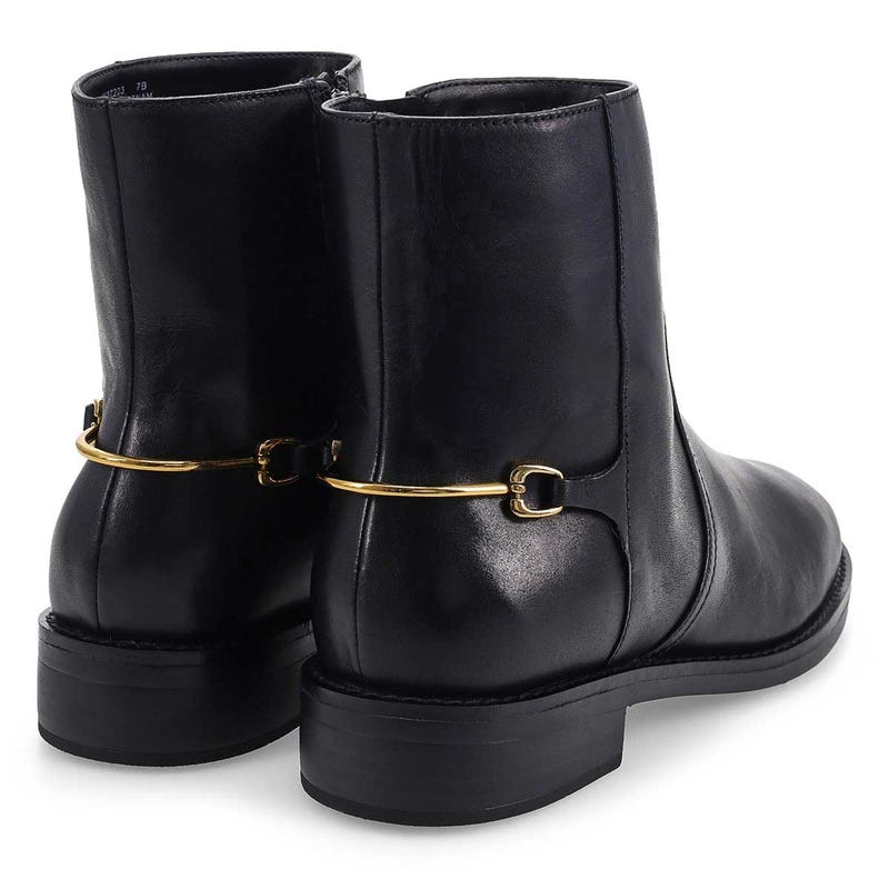 Women's Prue Bit Leather Ankle Boot - Black