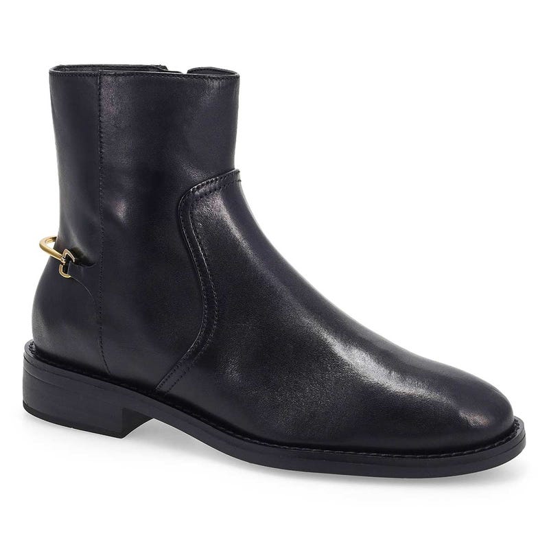 Women's Prue Bit Leather Ankle Boot - Black