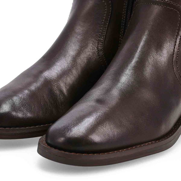 Women's Prue Bit Leather Ankle Boot - Dark Chocolate