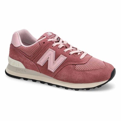 Lds 574 Lace Up Sneaker - Alpha Pink