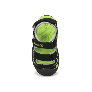 Infants' Wander Closed Toe Sandal - Black/Lime