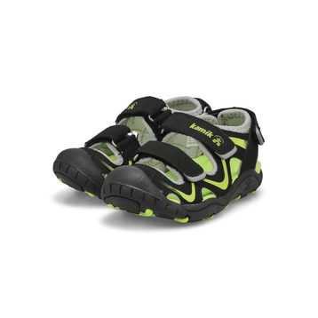 Infants' Wander Closed Toe Sandal - Black/Lime