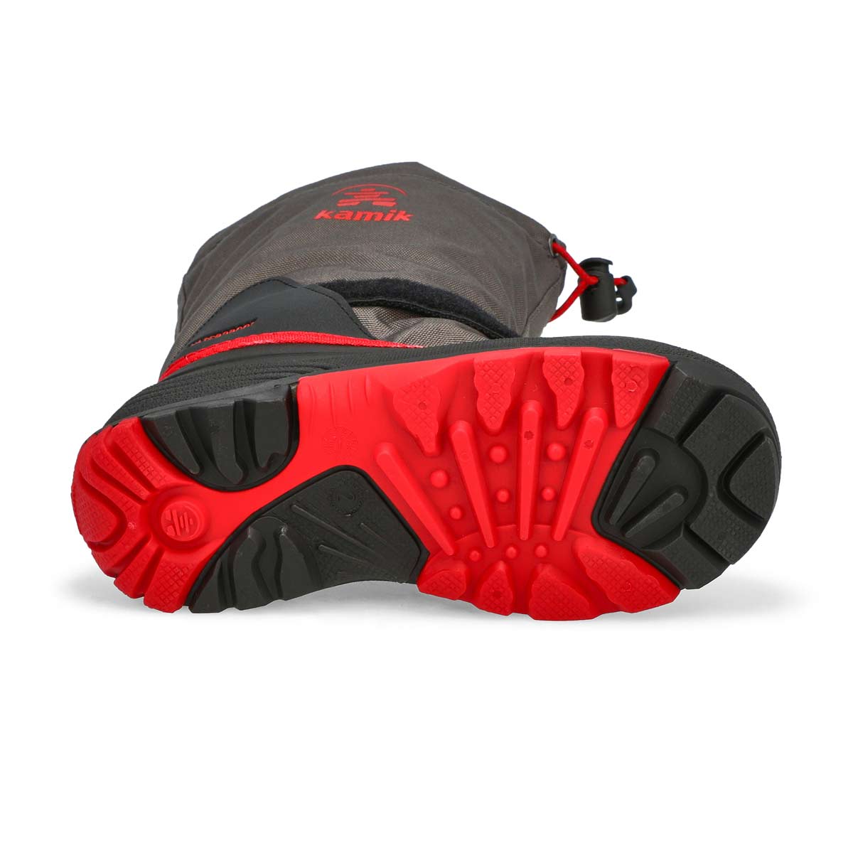 Botte d'hiver imperméable WATERBUG 5, anthracite/rouge, garçons