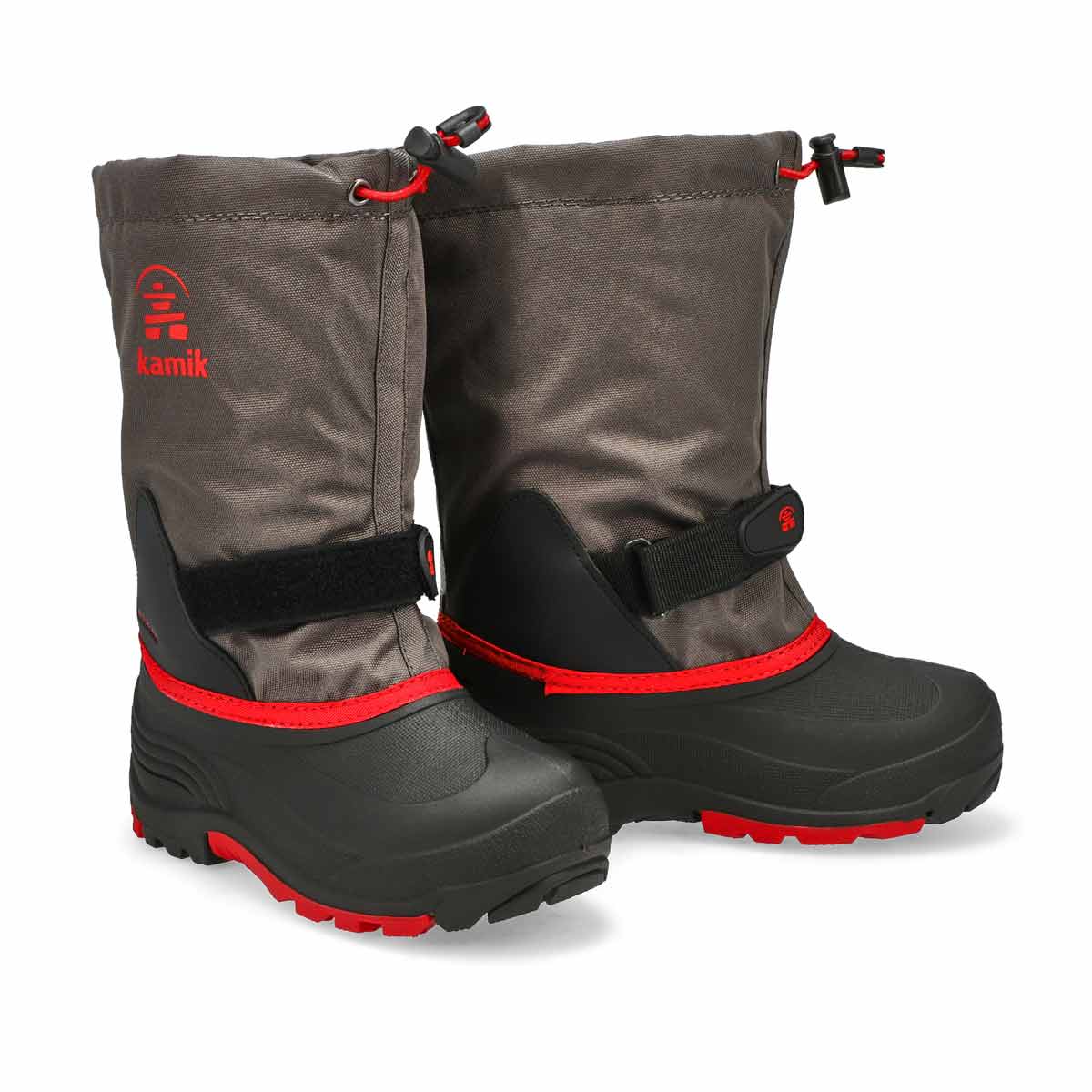 Boys' Waterbug 5 Waterproof Winter Boot - Charcoal/Red