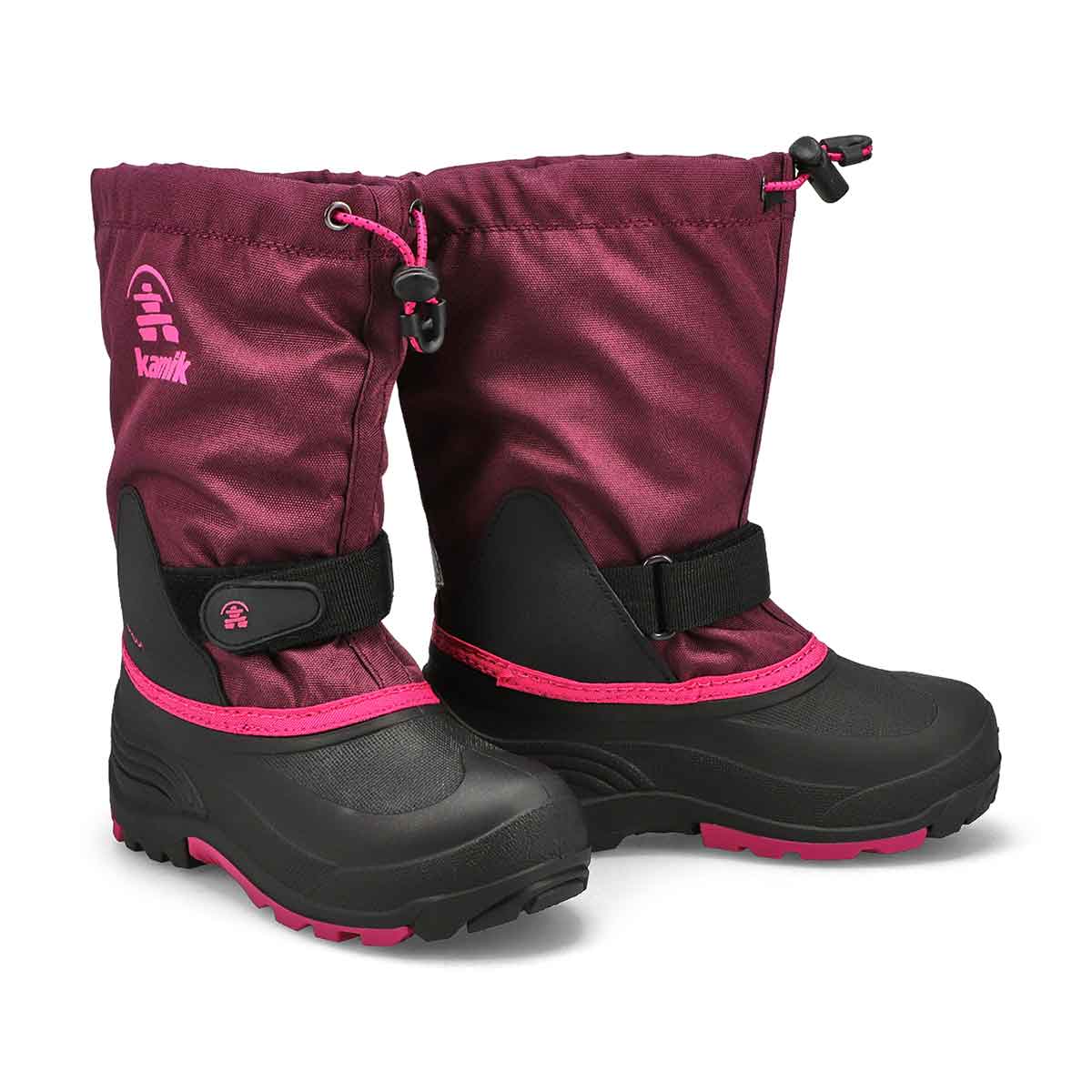 Botte d'hiver imperméable WATERBUG 5, raisin, filles