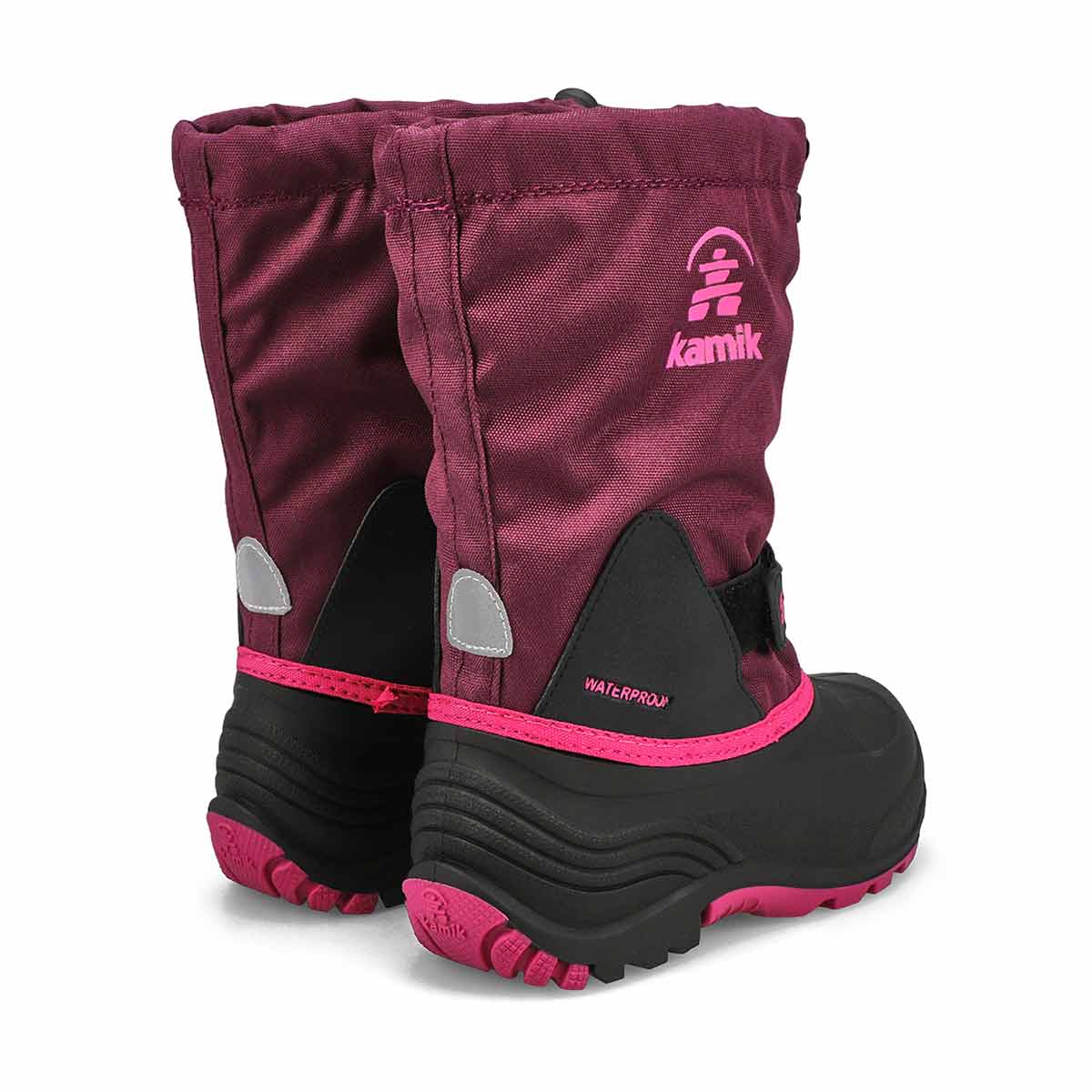 Botte d'hiver imperméable WATERBUG 5, raisin, filles