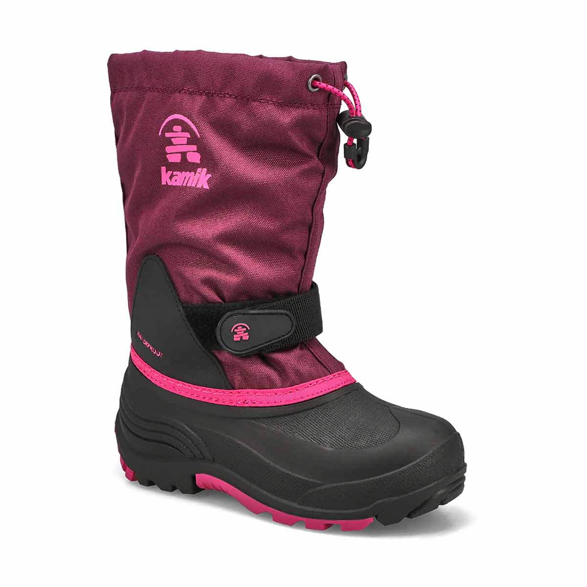 Botte d'hiver imp. WATERBUG 5, raisin, filles