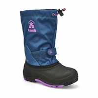 Kids' Waterbug 5 Waterproof Winter Boot - Light Navy/Purple