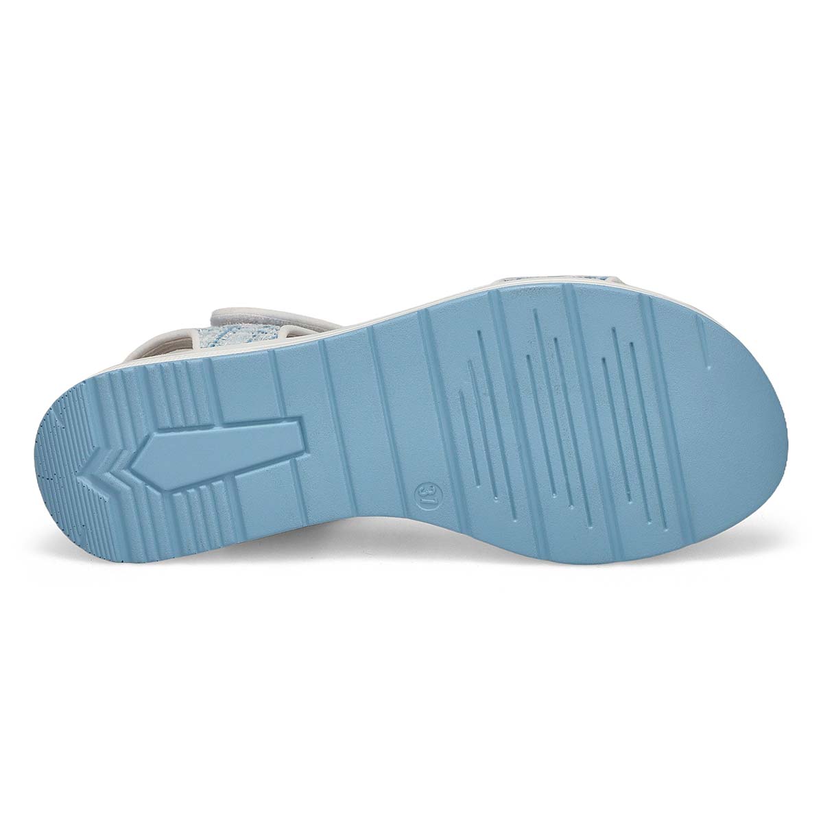 Sandale végane à talon compensé WAVERLEY 01, bleu kombi, femmes