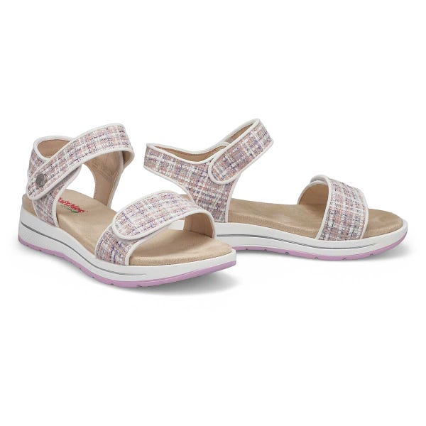 Sandale végane à talon compensé WAVERLEY 01, rose kombi, femmes