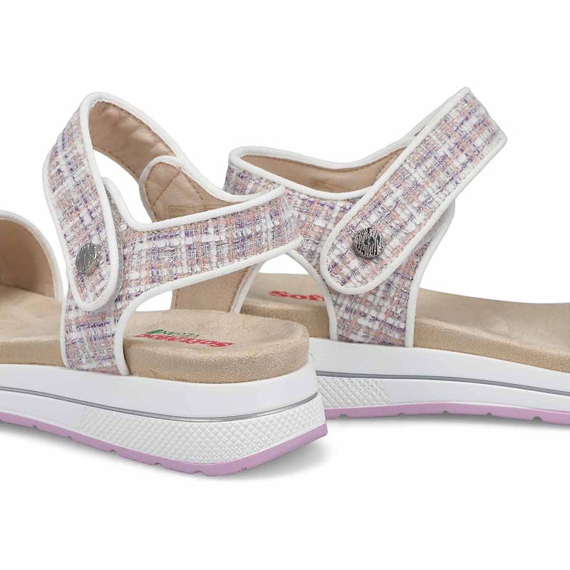 Sandale végane à talon compensé WAVERLEY 01, rose kombi, femmes