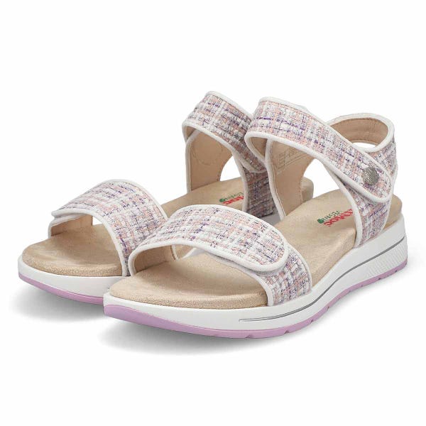 Sandale végane à talon compensé WAVERLEY 01, rose kombi, femmes