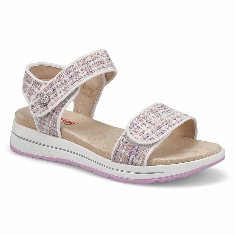 Sandale végane à talon compensé WAVERLEY 01, rose kombi, femmes