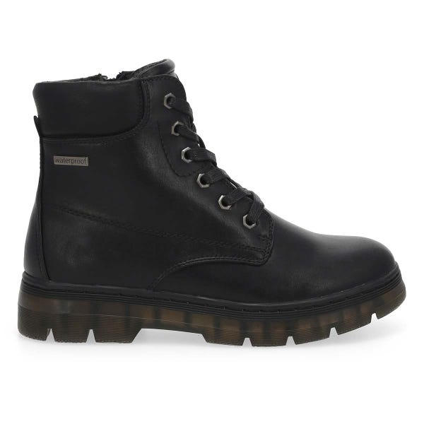 Women's  Wednesday 04 Vegan Waterproof Combat Boot - Black