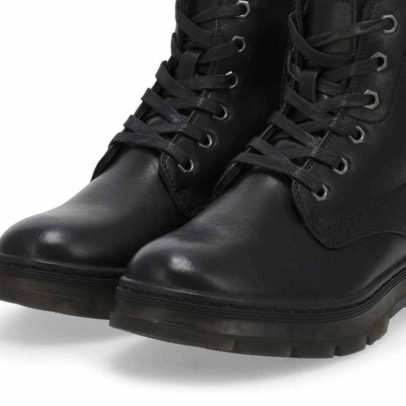 Women's  Wednesday 04 Vegan Waterproof Combat Boot - Black