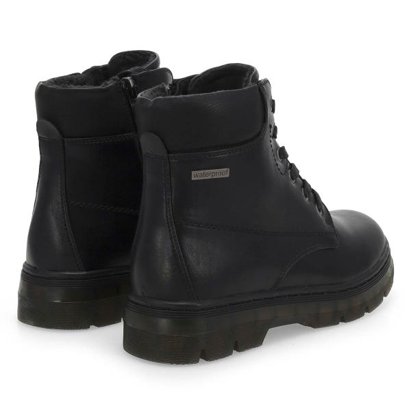 Women's  Wednesday 04 Vegan Waterproof Combat Boot - Black