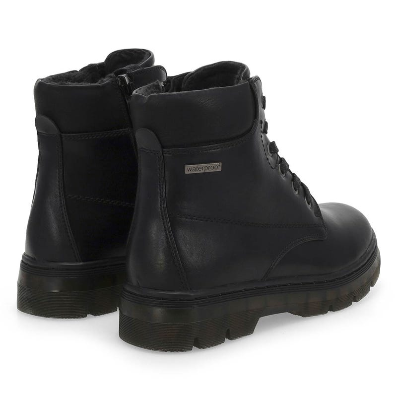 Women's  Wednesday 04 Vegan Waterproof Combat Boot - Black