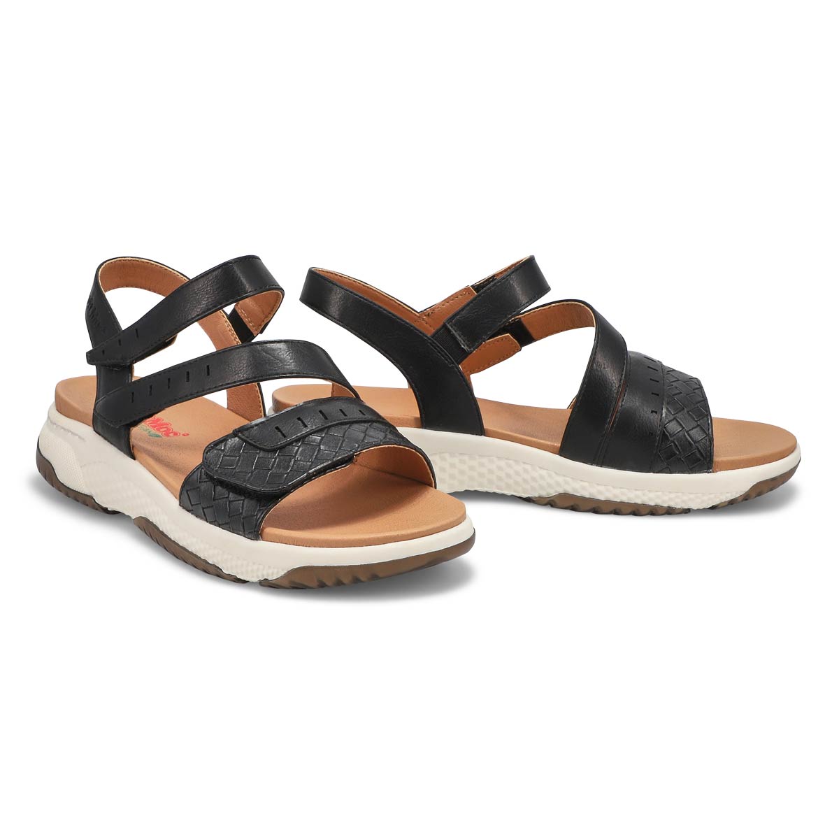 Sandale végane WENSY 01, noir combi, femmes