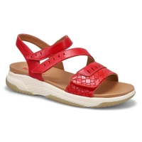 Sandale végane WENSY 01, rouge combi, femmes
