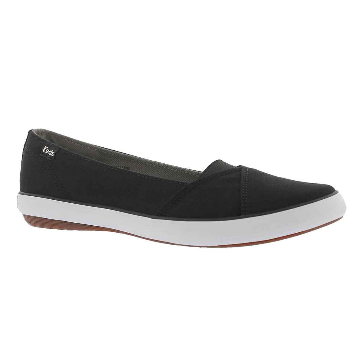 black slip on keds womens