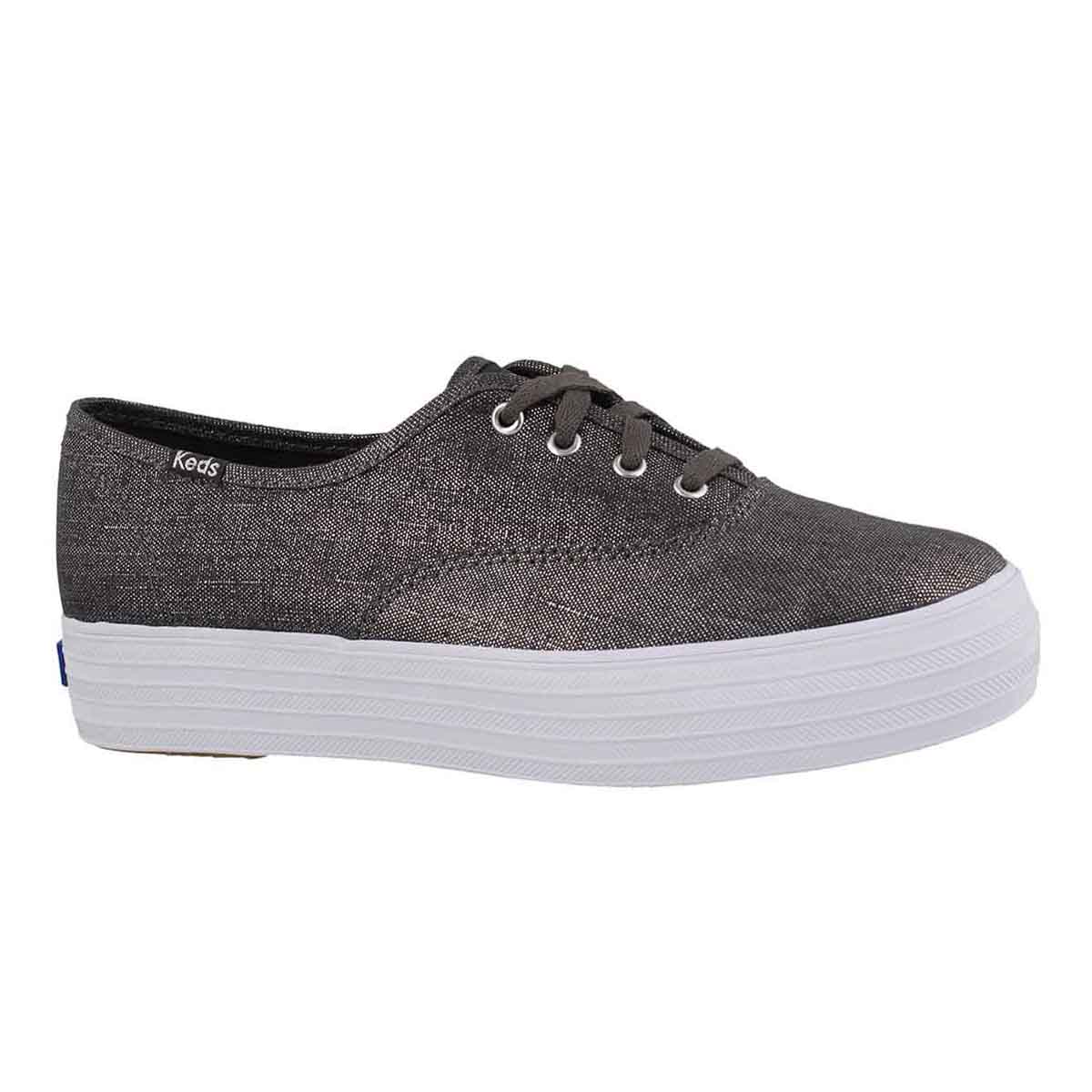 keds triple metallic linen sneakers