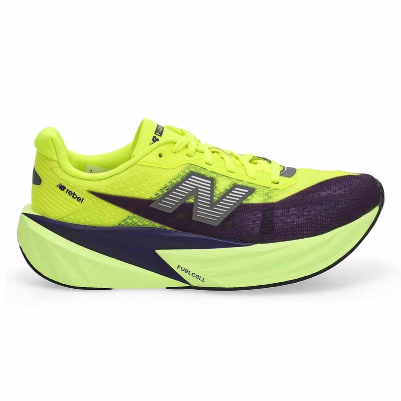 Womens's FuelCell Rebel V5 L Performance Sneaker - Alkaline Green/Boysenberry