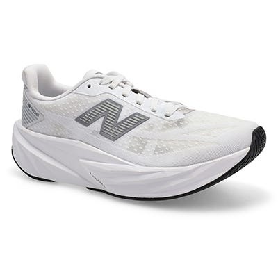 Espadrille de performance FuelCell Rebel v5 pour femmes - Blanc/Argent métallisé/Noir