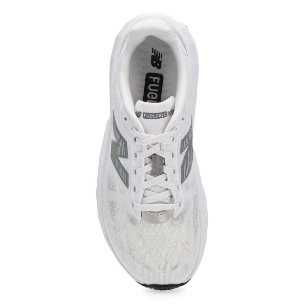 Espadrille de performance FuelCell Rebel v5 pour femmes - Blanc/Argent métallisé/Noir