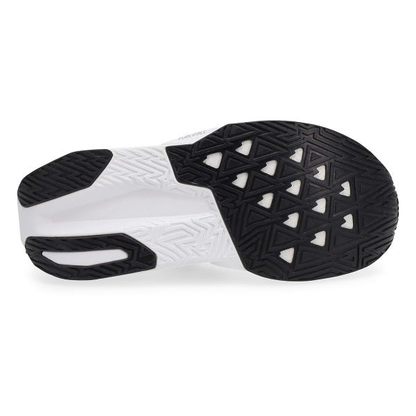 Espadrille de performance FuelCell Rebel v5 pour femmes - Blanc/Argent métallisé/Noir