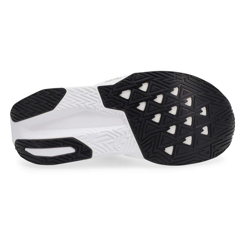 Espadrille de performance FuelCell Rebel v5 pour femmes - Blanc/Argent métallisé/Noir