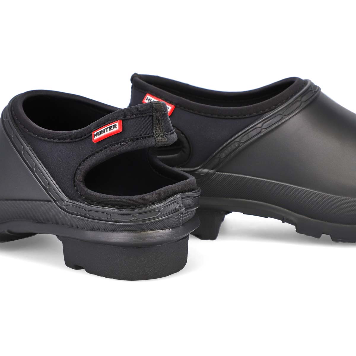 hunter clogs black