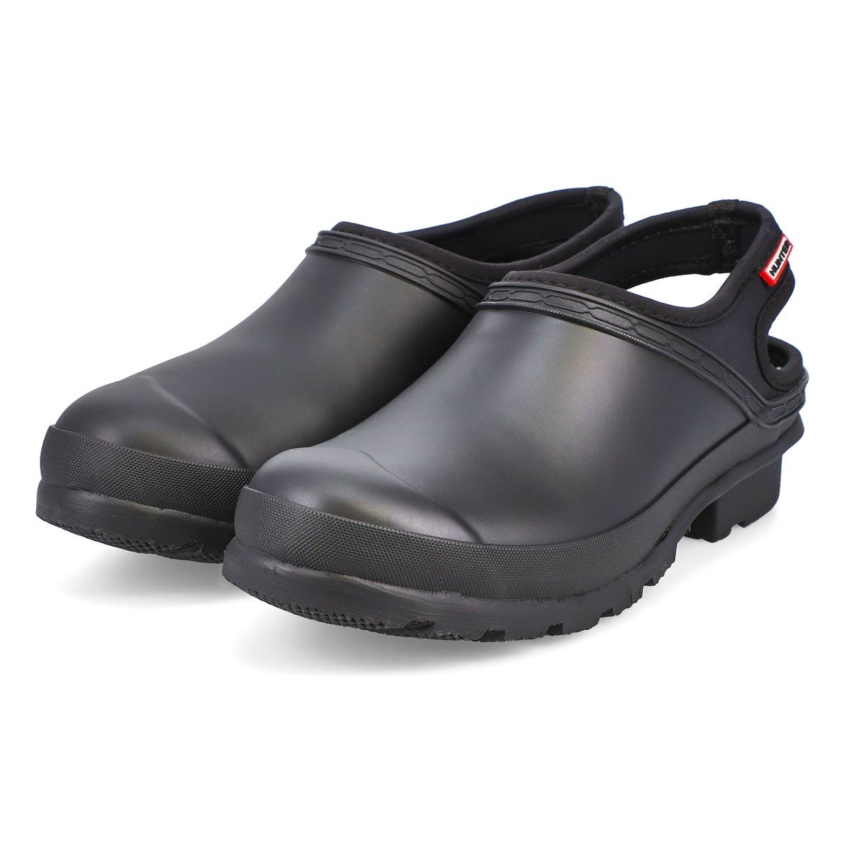 hunter clogs black