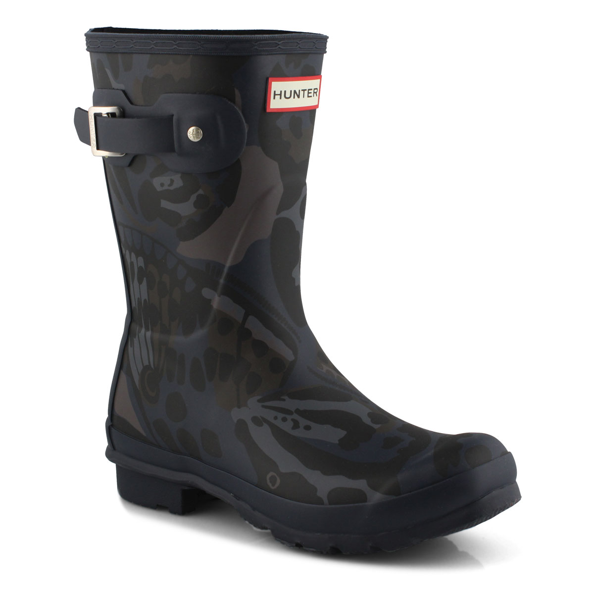 hunter short rain boots with laces