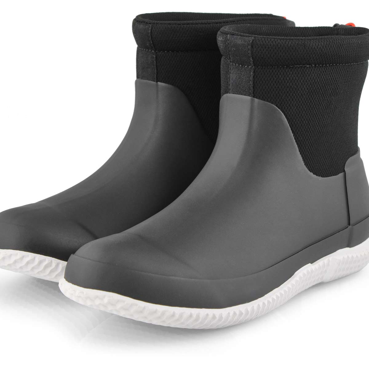 short black rain booties