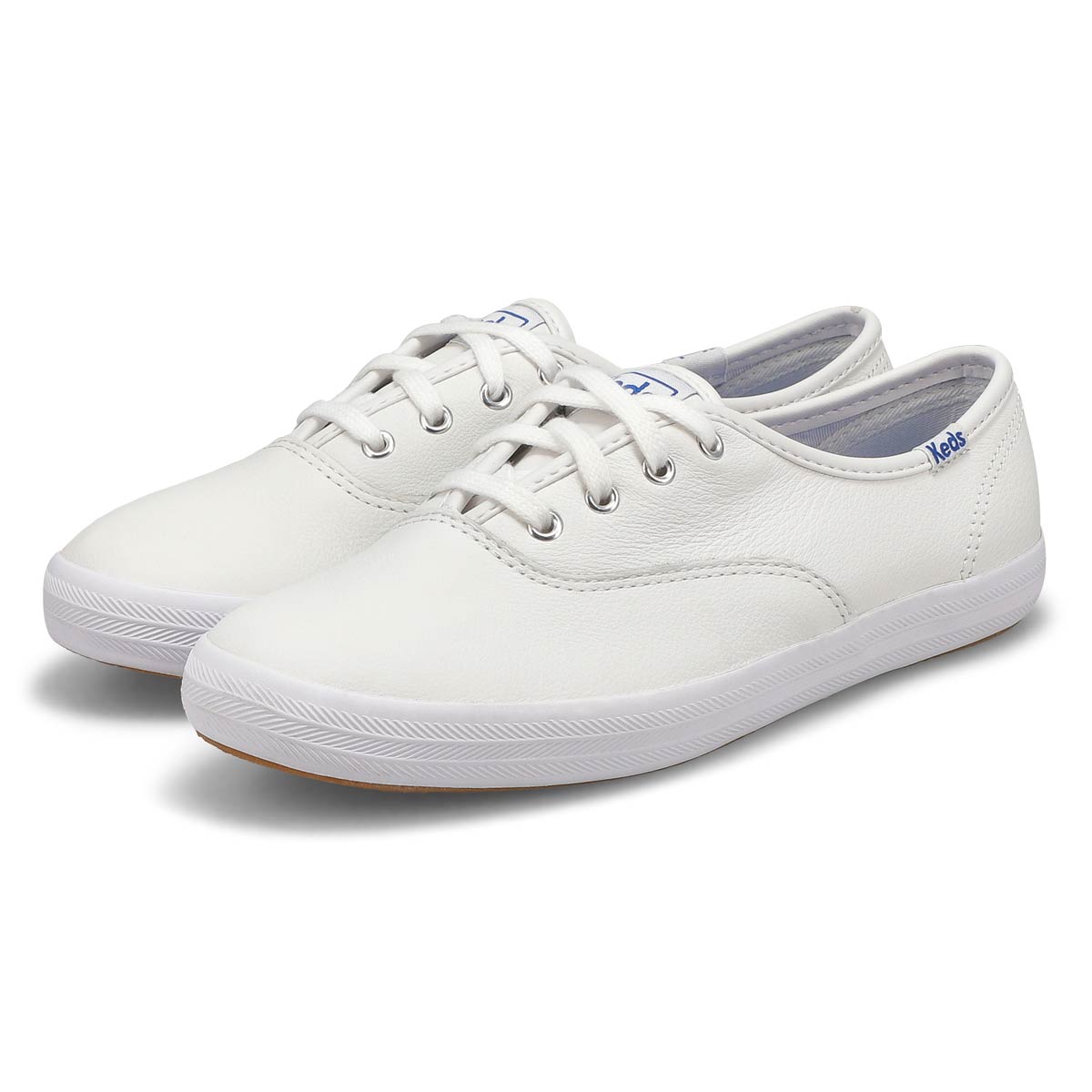 Keds Women's Champion Leather Sneaker - White | SoftMoc.com