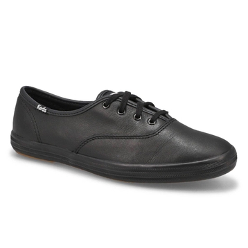 Women's Champion Leather Sneaker - Black