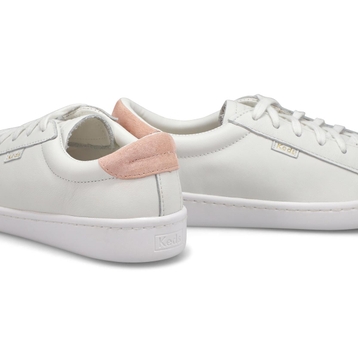 Women's Ace Sneaker -  White/Blush